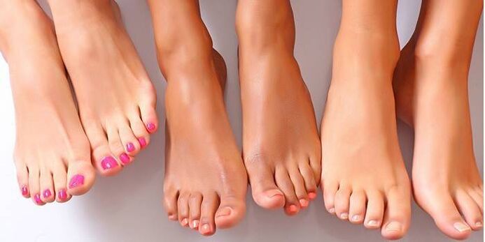 Beautiful feet without fungus